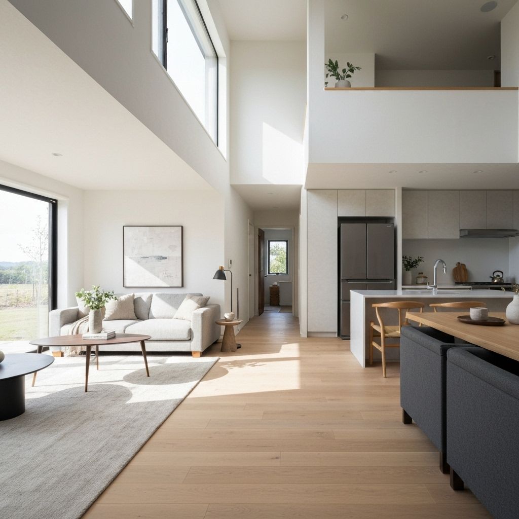 Clean modern room after service