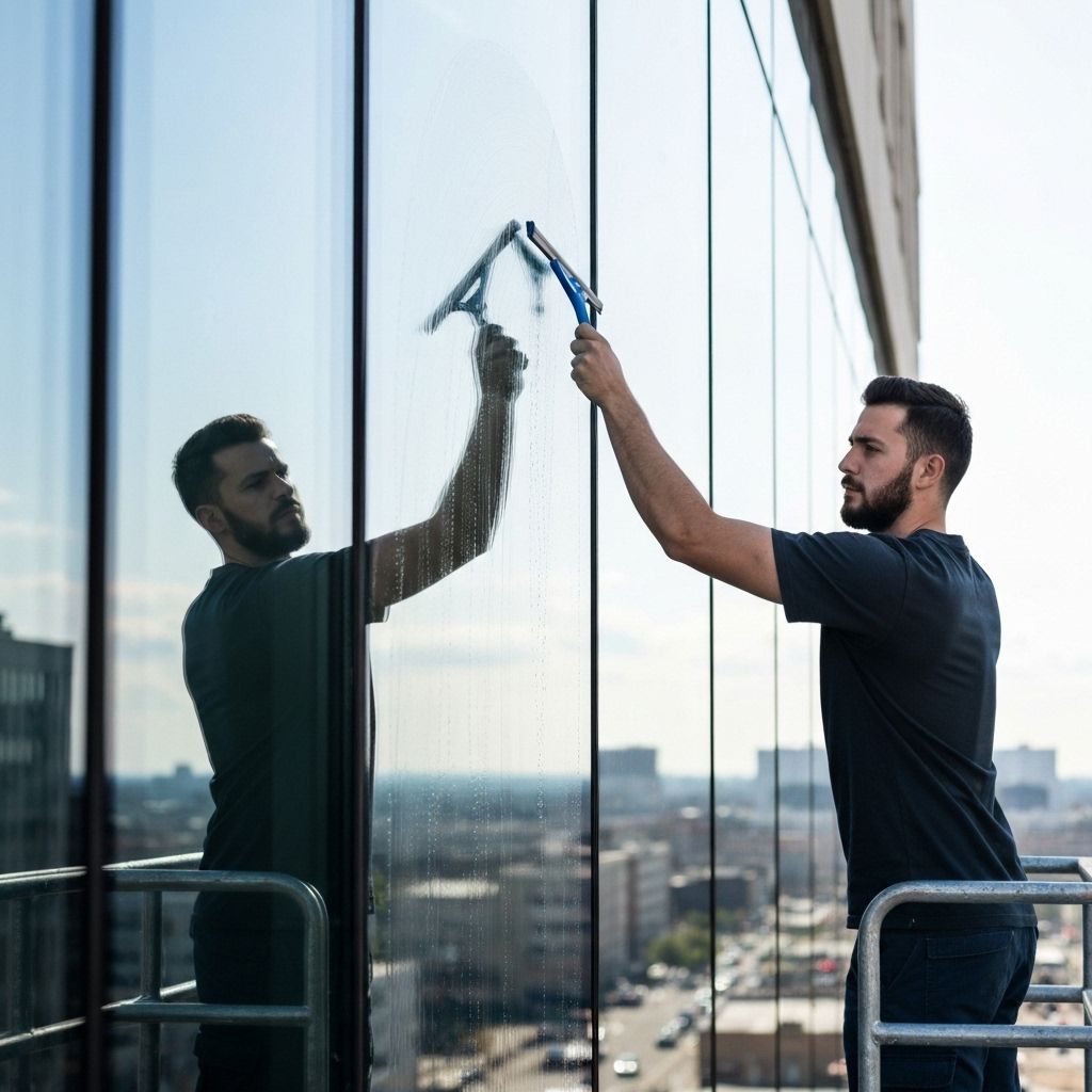 Professional window cleaning service